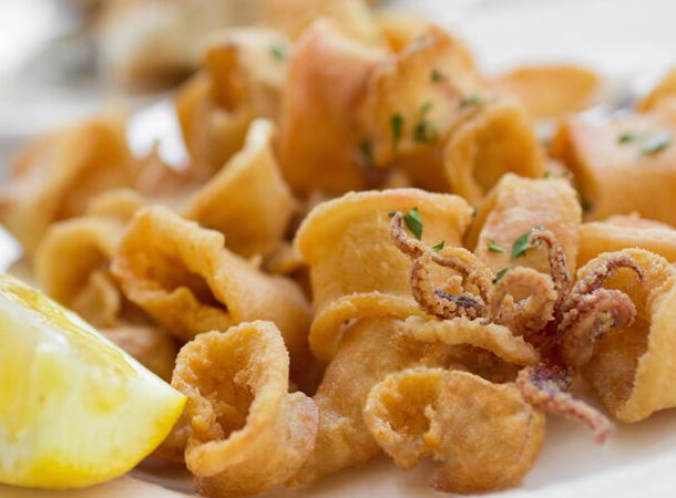 Anelli di calamari al profumo di limone