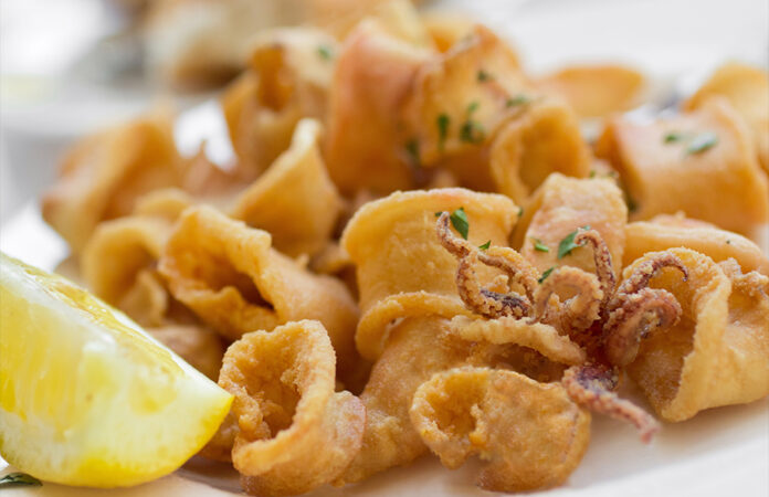 Anelli di calamari al profumo di limone