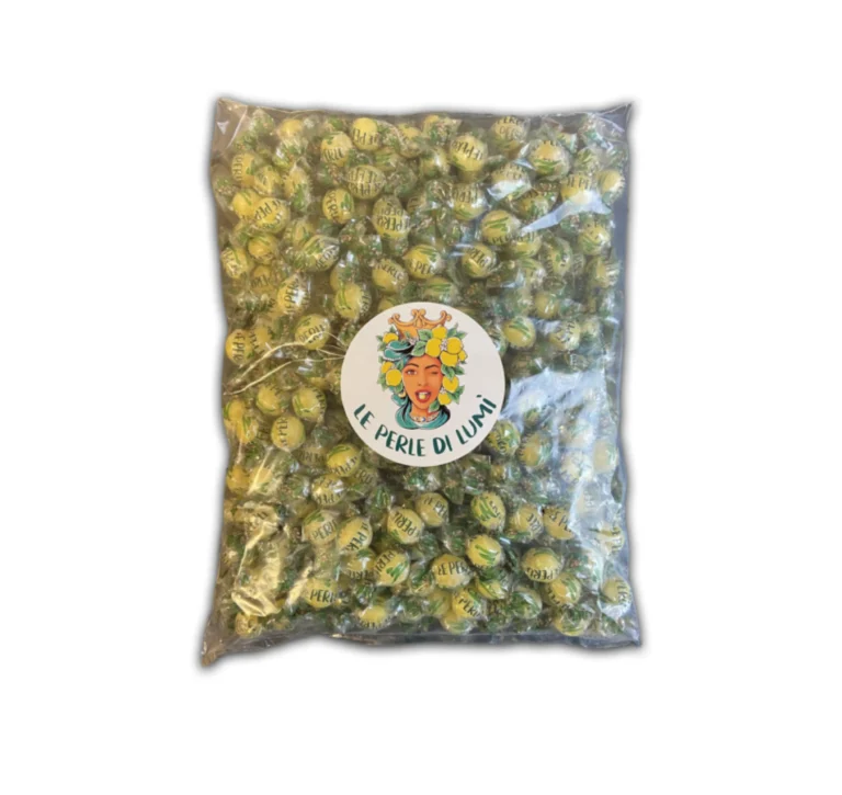 caramelle perle di lumi sfuse in sacchetto da 2 kg limone