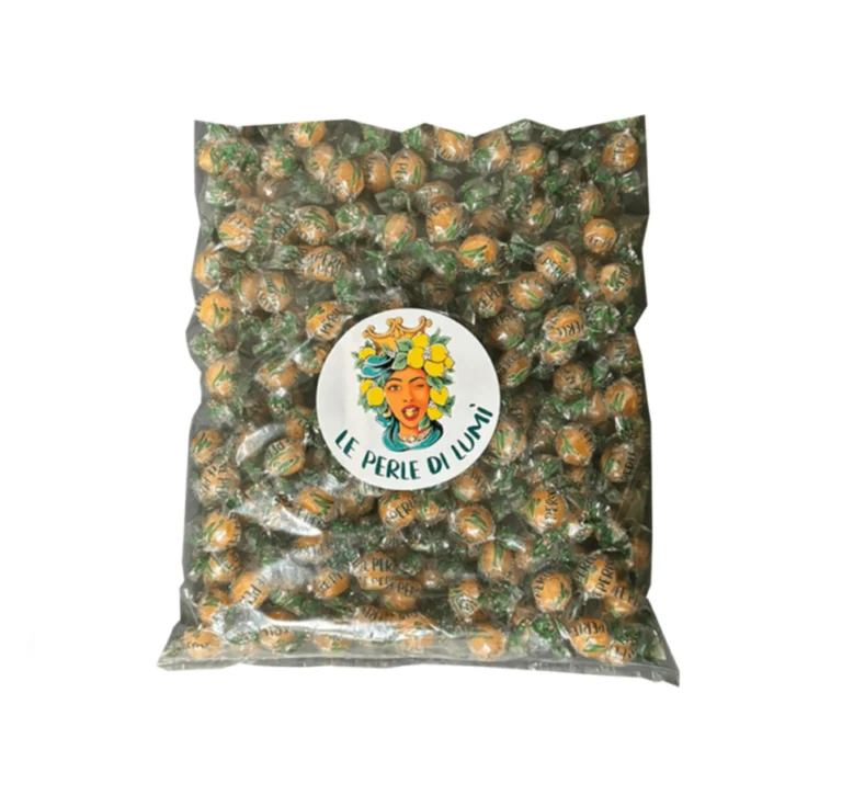 caramelle perle di lumi sfuse in sacchetto da 2 kg mandarino