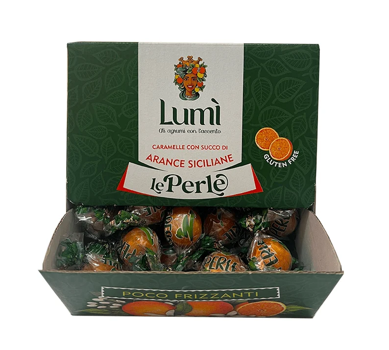 Caramelle Perle di Lumì bocca di lupo 600gr - Gusto Arancia - immagine 6