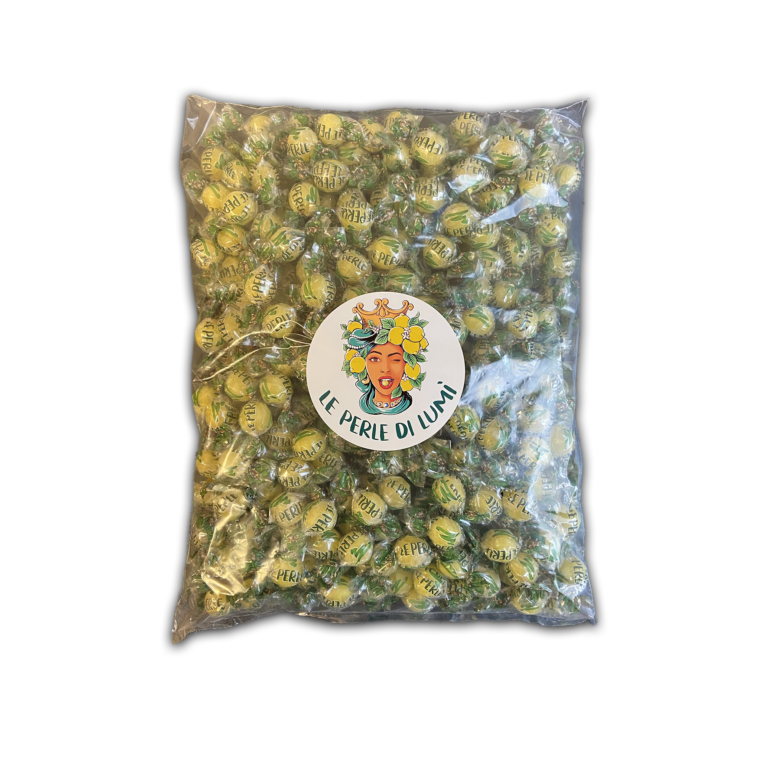 caramelle perle di lumi sfuse in sacchetto da 2 kg limone